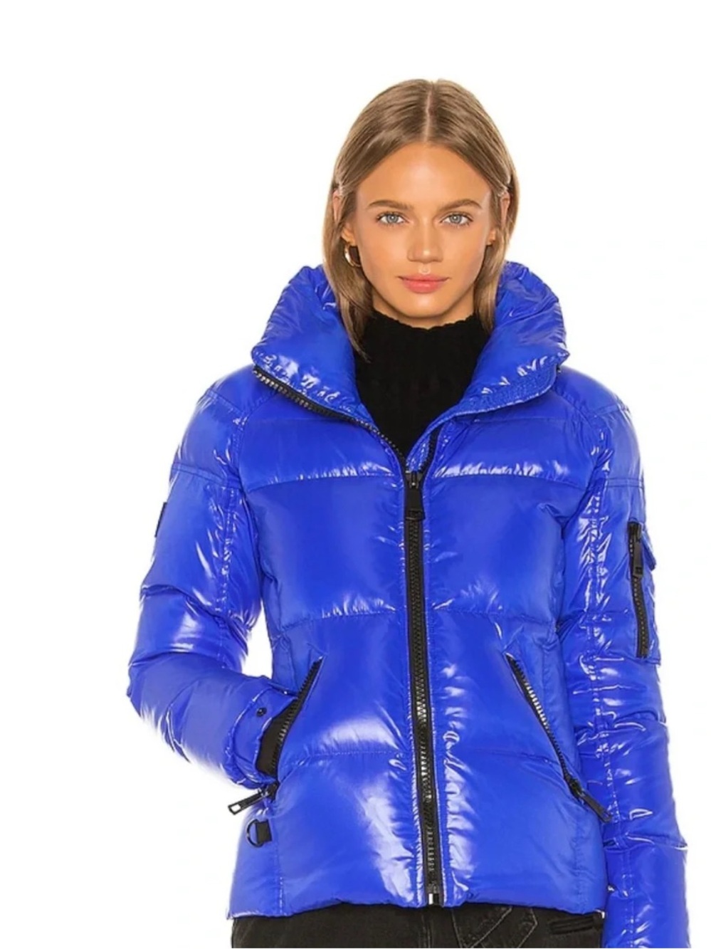 SAM. New York Royal Blue Puffer Jacket Size Small